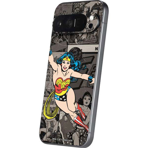 DC Comics Wonder Woman Vintage pose pattern Pixel 9 Pro XL Skin